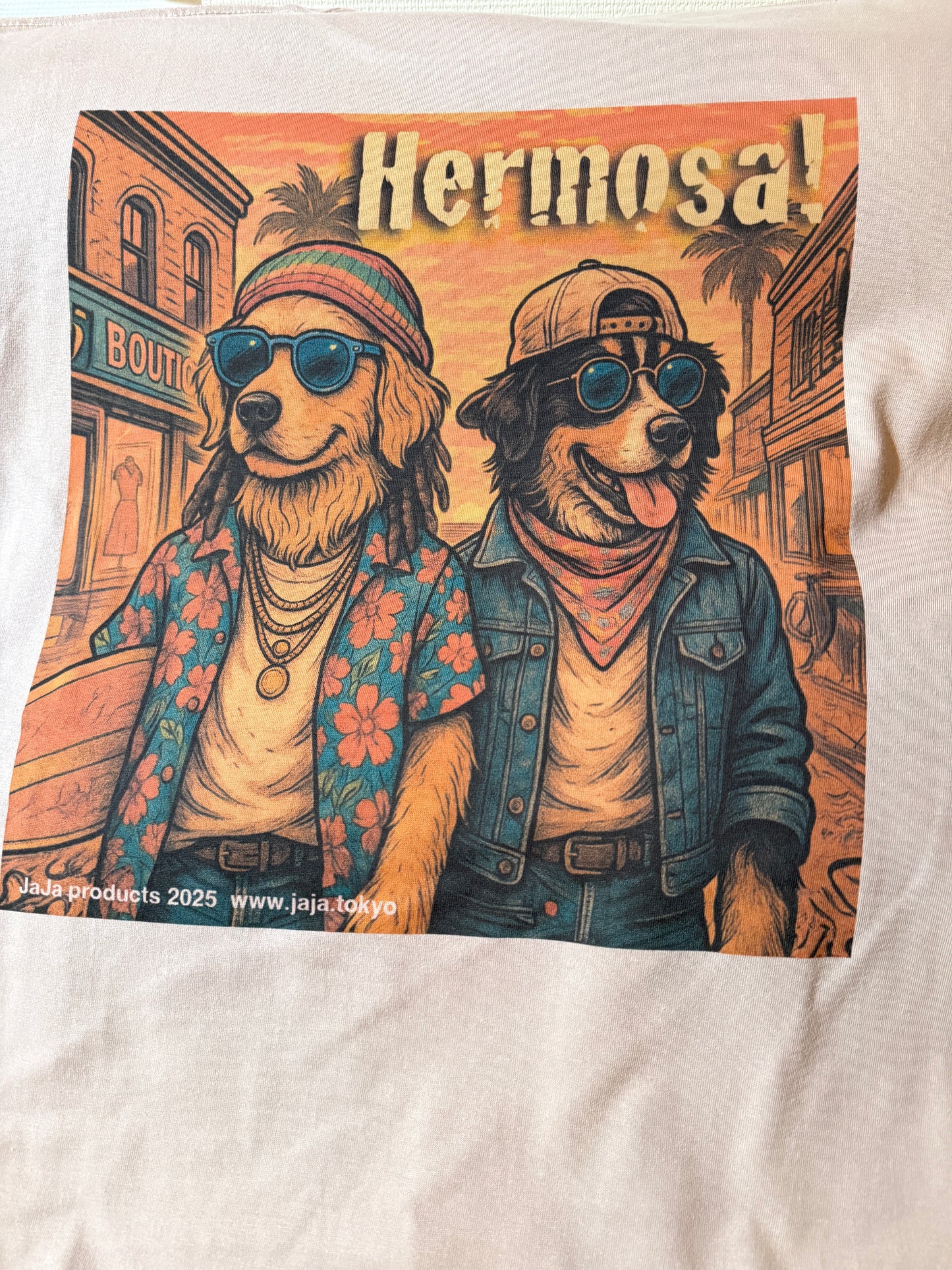 ゴールデンレトリバーとバーニーズin Hermosa