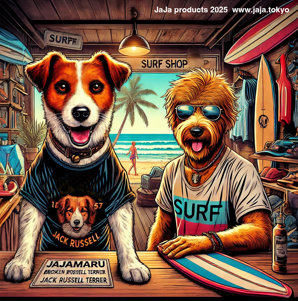 JaJaとドゥードルのサーフショップ